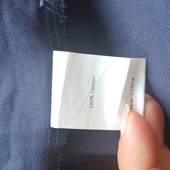 NWT ~ Agnes Orinda Navy Blue Drawstring Utility Jacket & Pockets ~ Plus Size 3X - Picture 6 of 7